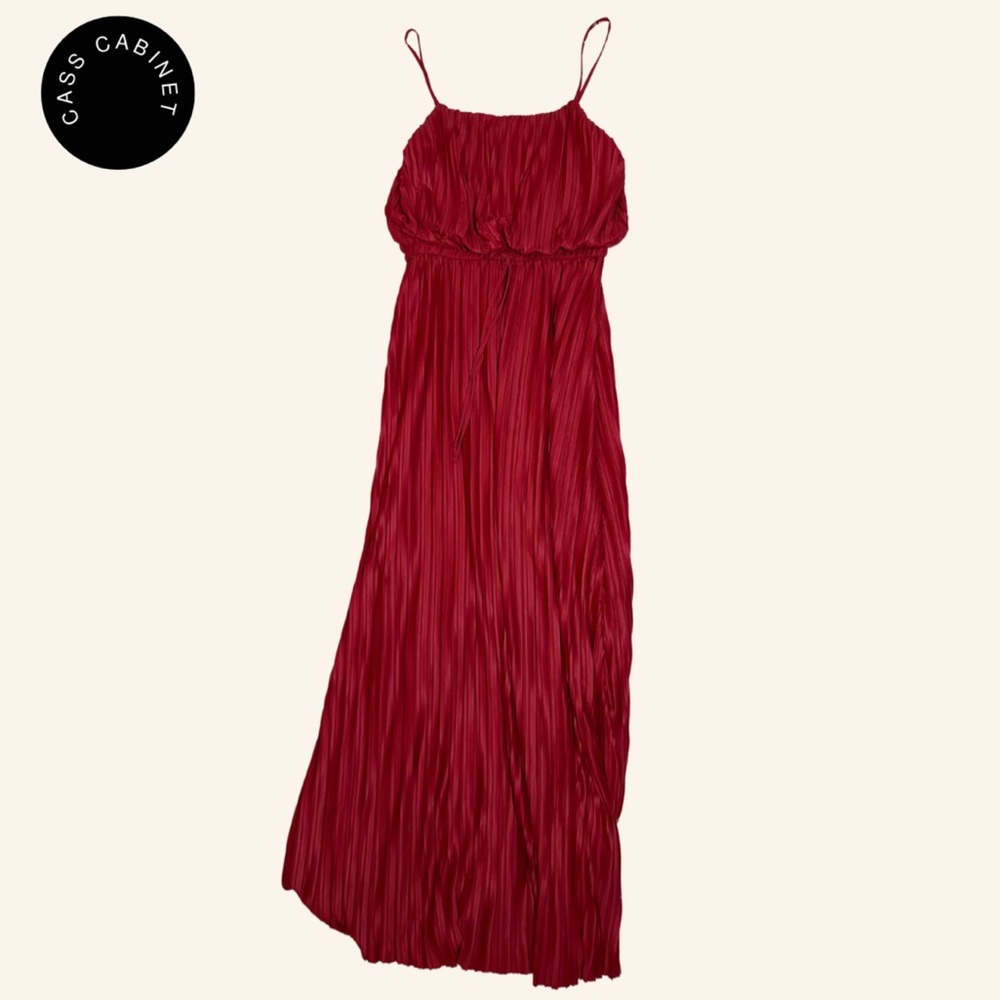 ZARA Magenta, pink pleated maxi dress 💖
